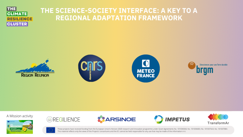 The science-society interface: a key to a regional adaptation framework